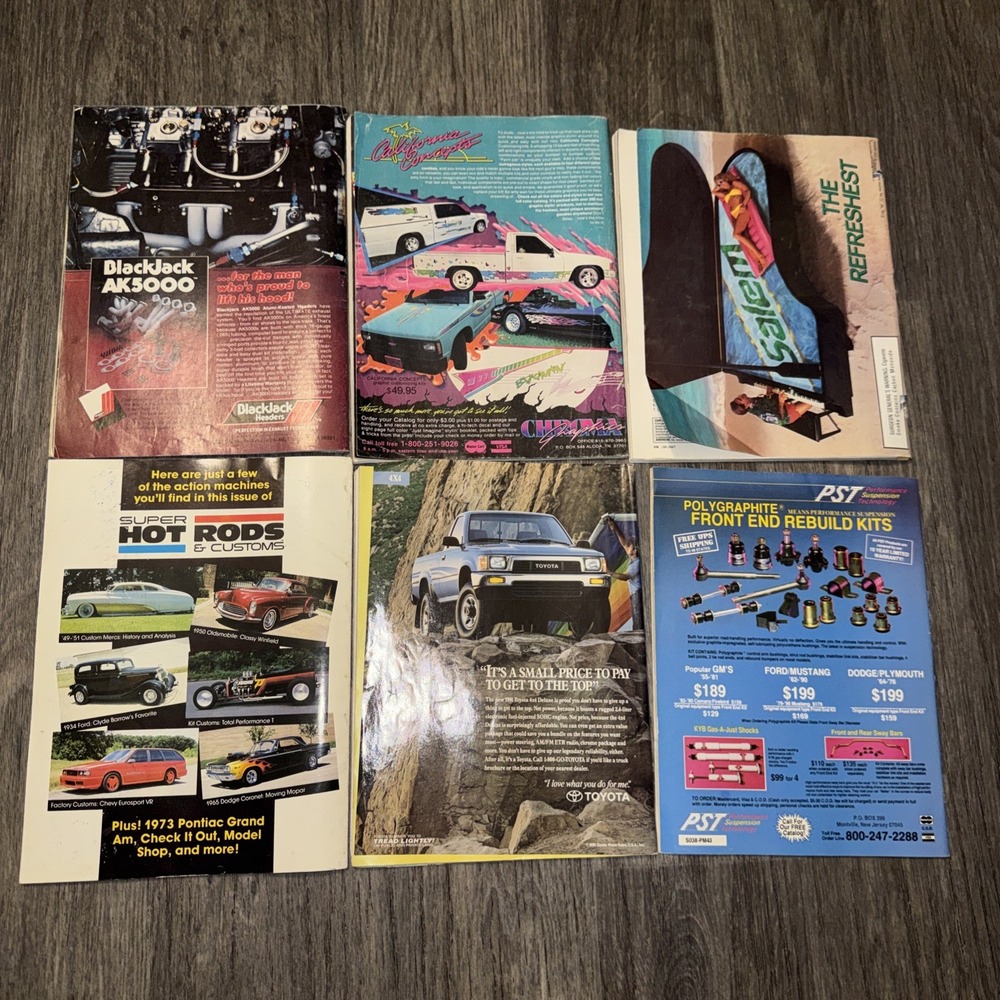 Vintage Car Magazine Lot of 6 Hot Rod Car Craft Muscle Car Review Mini Truck Vtg - Picture 5 of 5